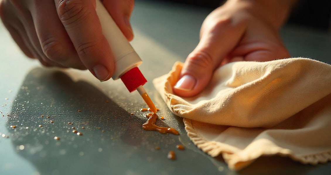 Dried glue solvent 123 paper